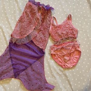 Disney cruise line authentic mermaid swim set